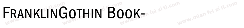 FranklinGothin Book字体转换